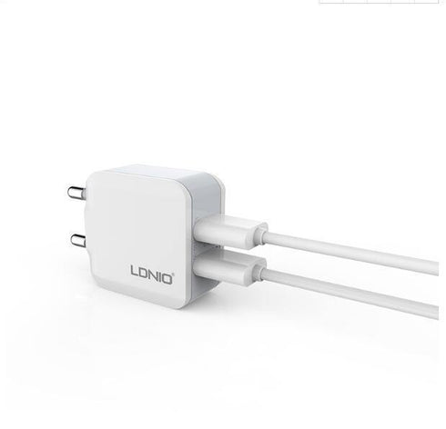 2 USB Smart Travel Adapter Wall Portable Charger - Ldnio A2201